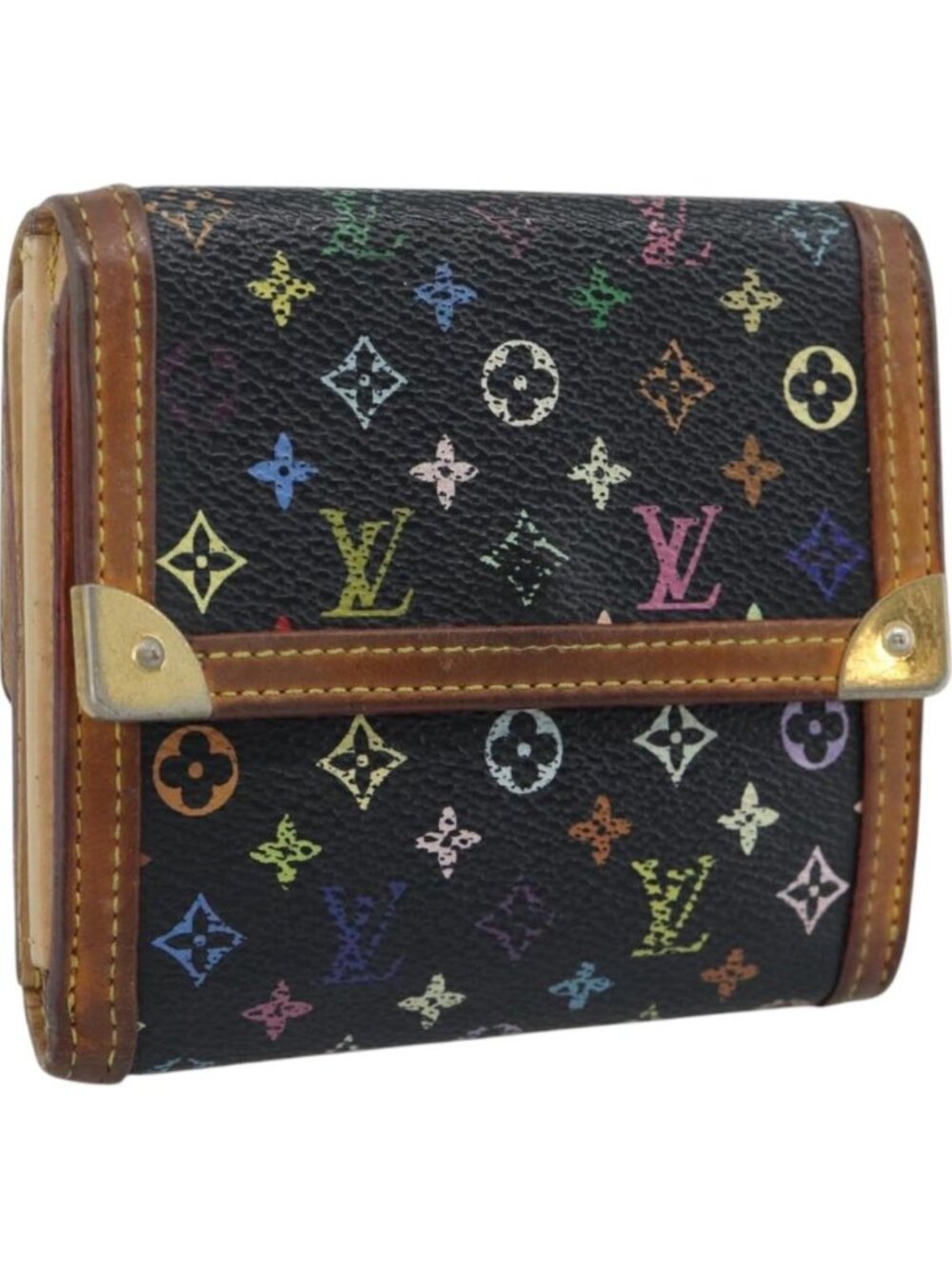 LOUIS VUITTON Multicolor Porte Monnaie Billets Cartes Credit M92984
